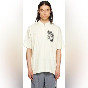 Y-3 Off-White Half-Zip T-Shirt
